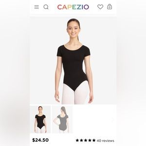 Bundle 3/$20 - Capezio Short Sleeve Leotard